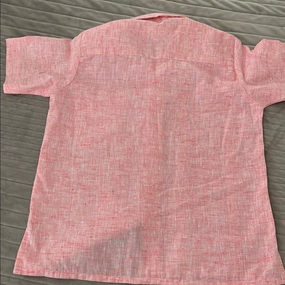 Pink Embroidered Button-Up Shirt - Picture 2 of 3
